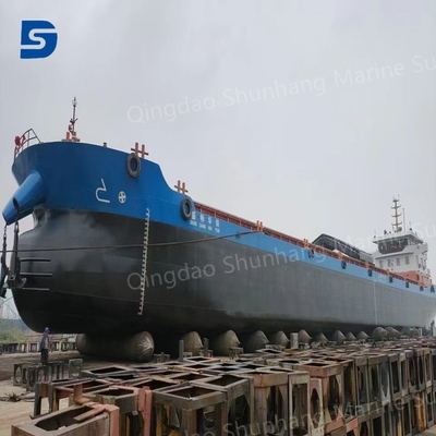 আইএসও ১৪৪০৯ স্ট্যান্ডার্ড কালো সামুদ্রিক কাঁচা এয়ারব্যাগ সঙ্গে ইনফ্লেট এবং মেরামত কিট প্যালেট প্যাকেজ