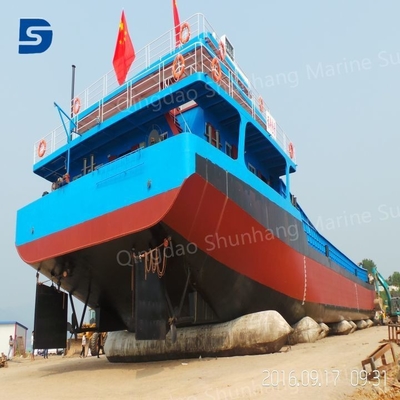 নমনীয় কালো ভারী উত্তোলন এয়ারব্যাগ নিরাপদ জাহাজ প্রবর্তন এবং ডকিং জন্য
