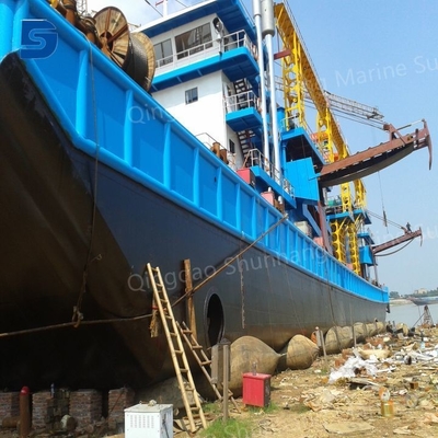 কাস্টম ভারী উত্তোলন এয়ারব্যাগ 6m X 1.2m Inflate / মেরামত কিট সঙ্গে
