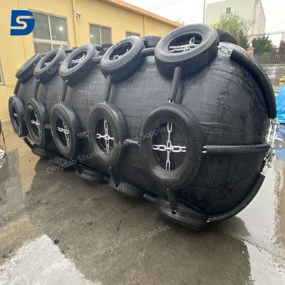 Hot Galvanized Chain Shackle Ship Rubber Fender Including 2 Years Warrenty and Low Maintenance Ensuring Marine Dock Safety